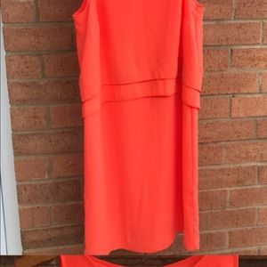 Neon orange Banana Republic dress worn once